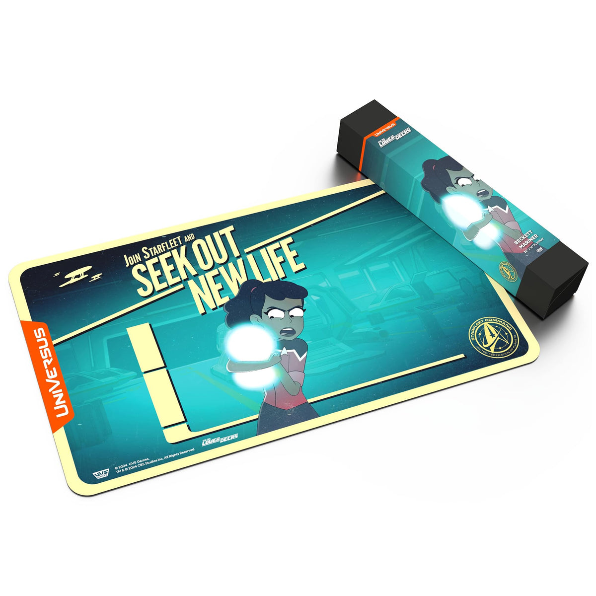 UniVersus: Star Trek: Lower Decks - Beckett Mariner Playmat - 24 x 14 Neoprene Mat, Tabletop Card Game Accessory, UVS Games, Officially Licensed 4