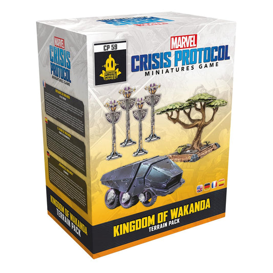 Atomic Mass Games Marvel: Crisis Protocol Kingdom of Wakanda Terrain Expansion - Variety of Terrain Pieces & One-Shot Card! Tabletop Superhero Game, Ages 14+, 2 Players, 90 Min Playtime, Made 1