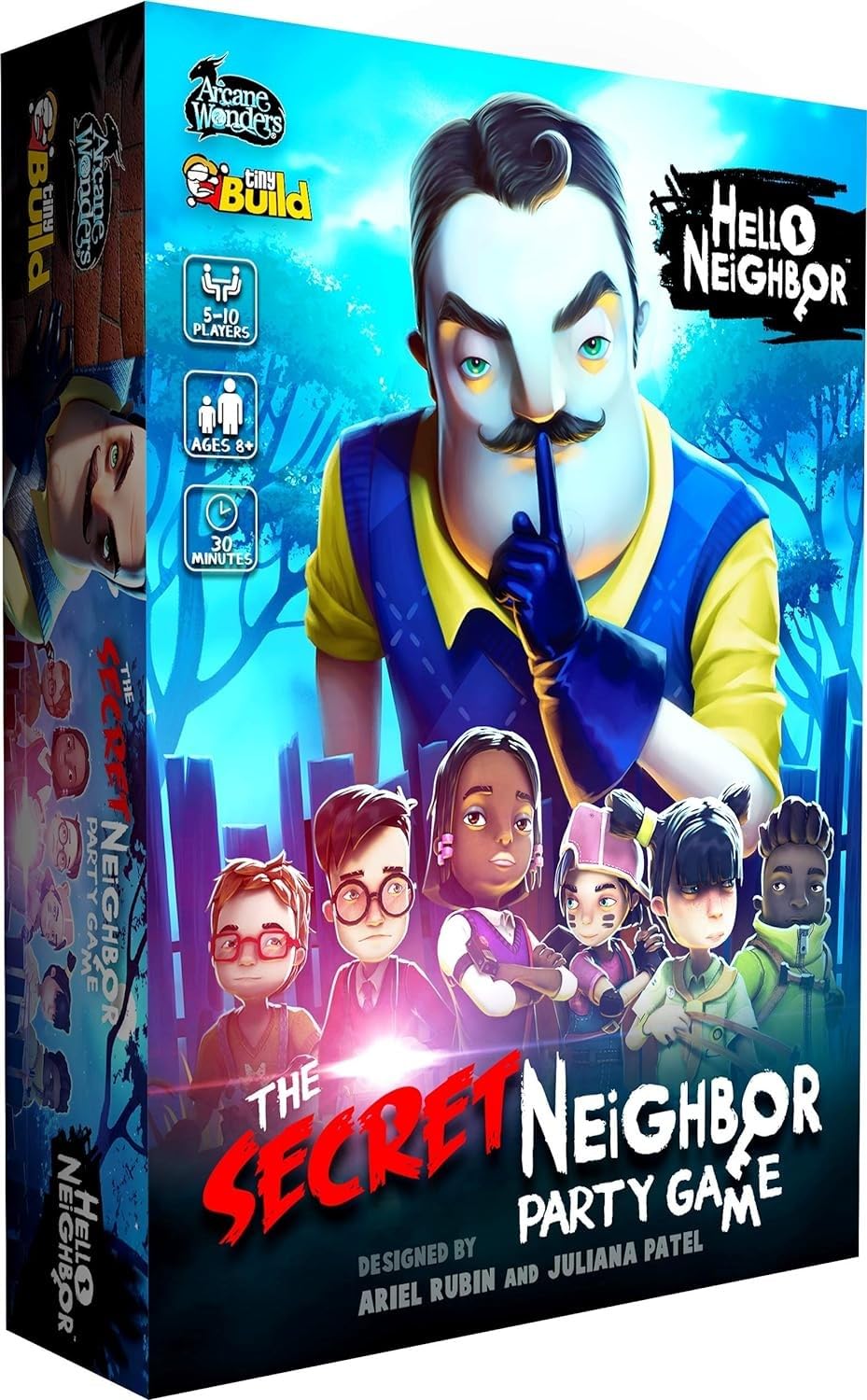 Arcane Wonders Hello Neighbor The Secret Neighbor Party Game , Blue 2