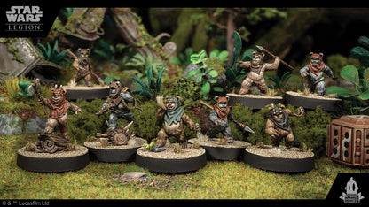 Atomic Mass Games Star Wars: Legion Ewok Warriors Unit Expansion - Endor's Iconic Natives! Tabletop Miniatures Game, Strategy Game for Kids and Adults, Ages 14+, 2 Players, 3 Hour Playtime, Made 5