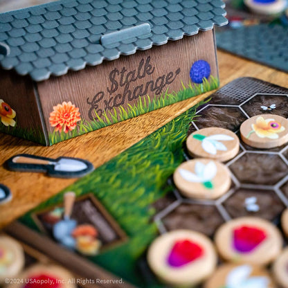 Stalk Exchange Board Game, Beautiful Flower and Gardening Themed Strategy Game, Fast, Fun, Economic, and Competitive, Ages 10+, 2-5 Players, 45+ Min Play Time, Game Design by Christopher Chan 5
