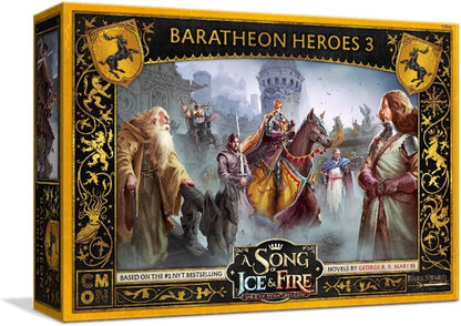 A Song of Ice and Fire Tabletop Miniatures Game Baratheon Heroes 3 Box Set - Command Your Noble Heroes to Victory! Strategy Game for Adults, Ages 14+, 2+ Players, 45-60 Minute Playtime, Made by CMON 2