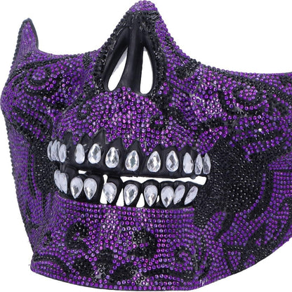 Jewelled Masquerade Purple 17.5cm Day of the Dead Mask for Cosplay 7