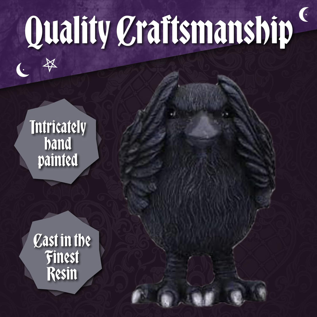 Three Wise Ravens Figurines 8.7cm