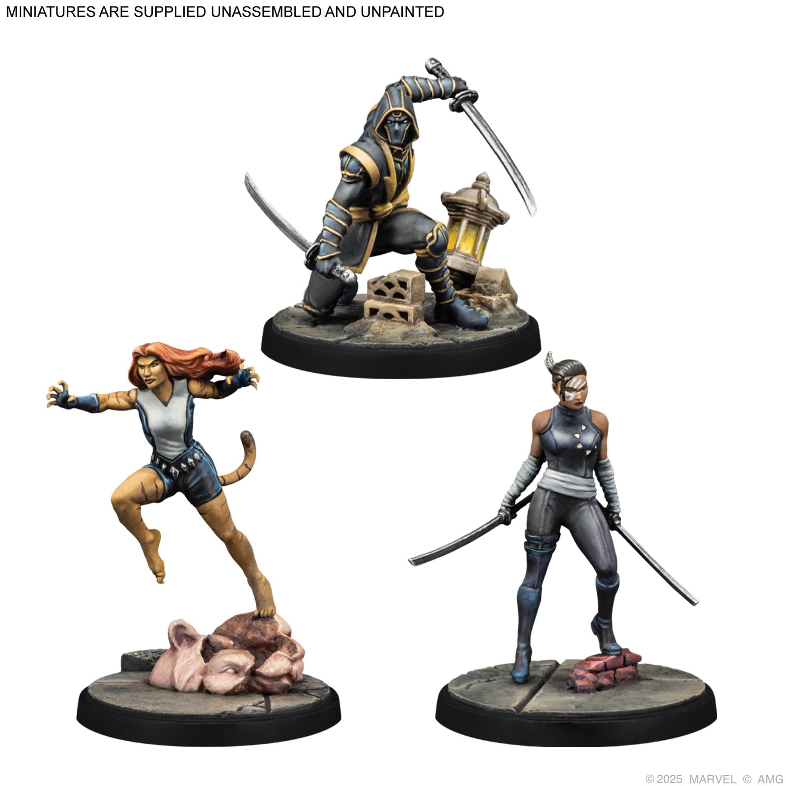Marvel Crisis Protocol Echo and Ronin and Tigra Miniature Game by Atomic Mass 2