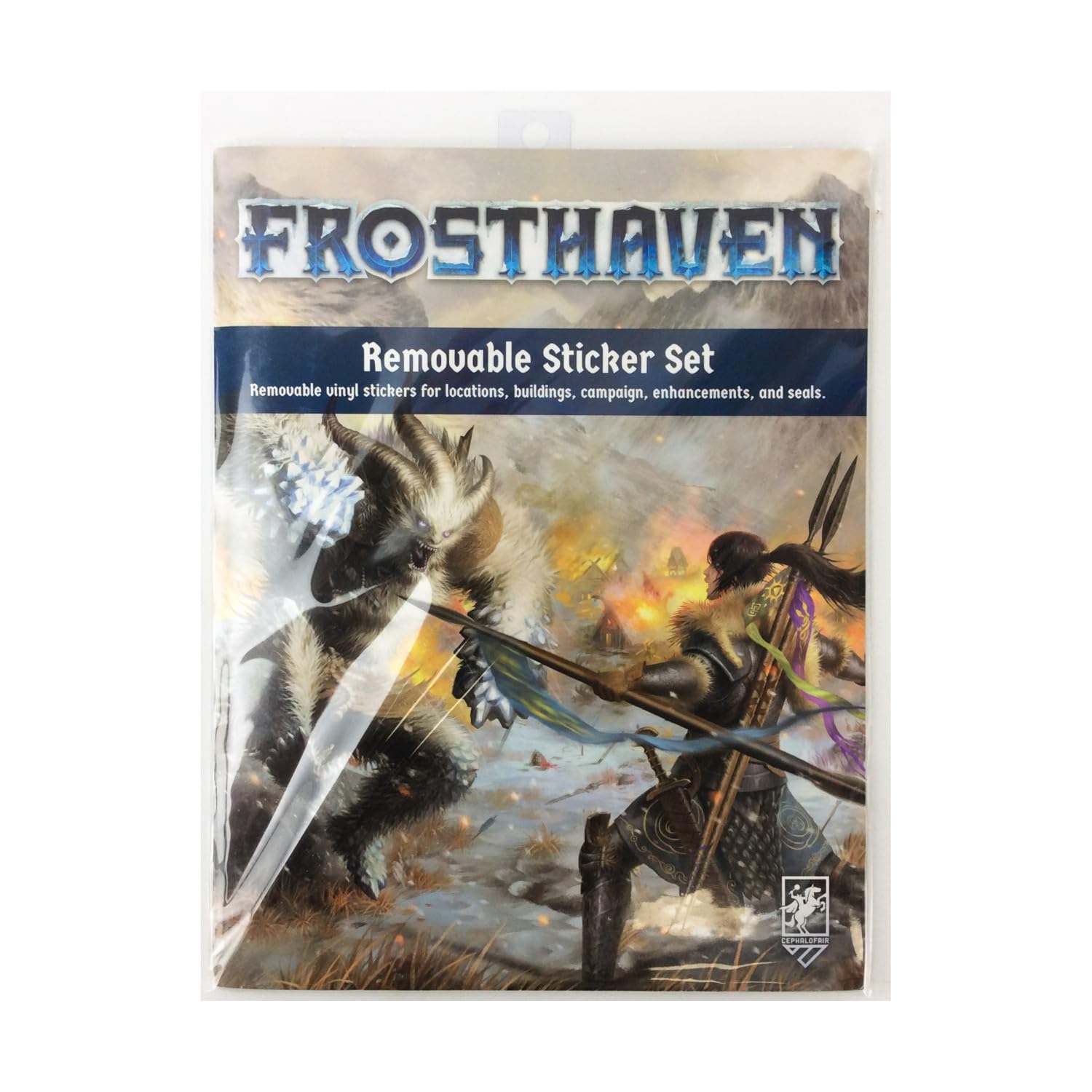 Cephalofair Games: Frosthaven: Removable Stickers - Vinyl Sticker Set to Use with Frosthaven, Board Game Accessory, Non-Transferring Adhesive 1
