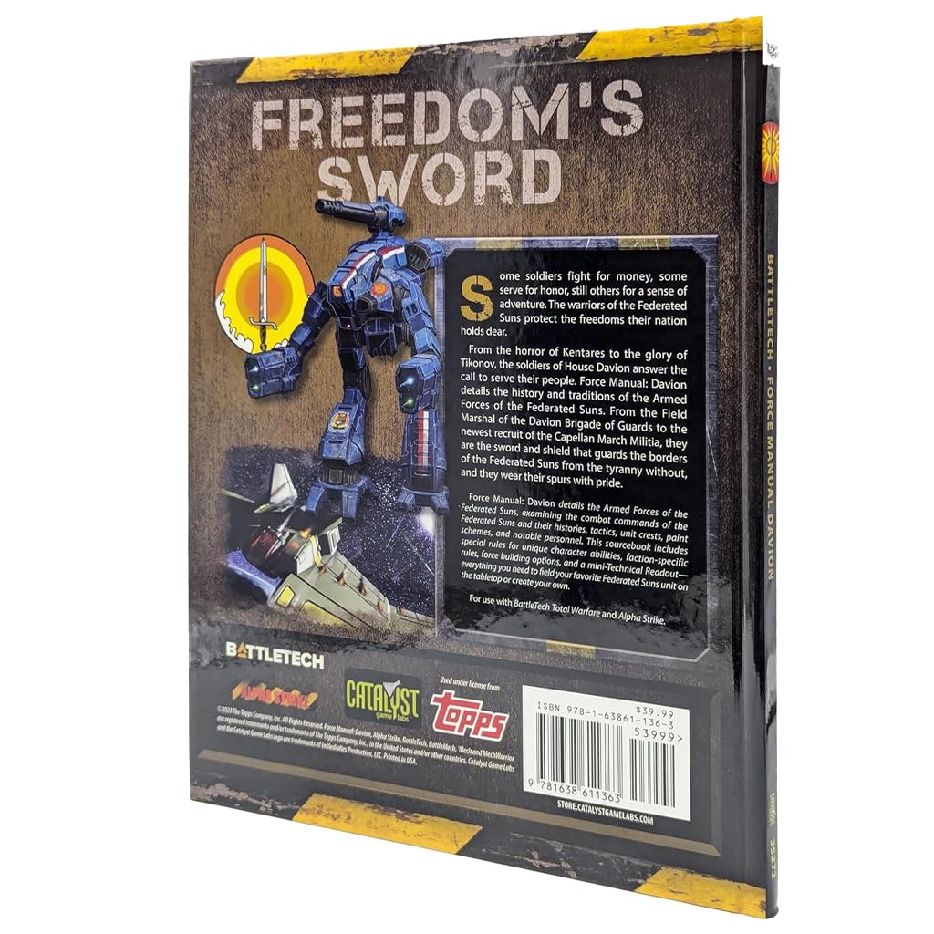 Battletech Force Manual Davion Roleplaying Game by Catalyst Game Labs 2