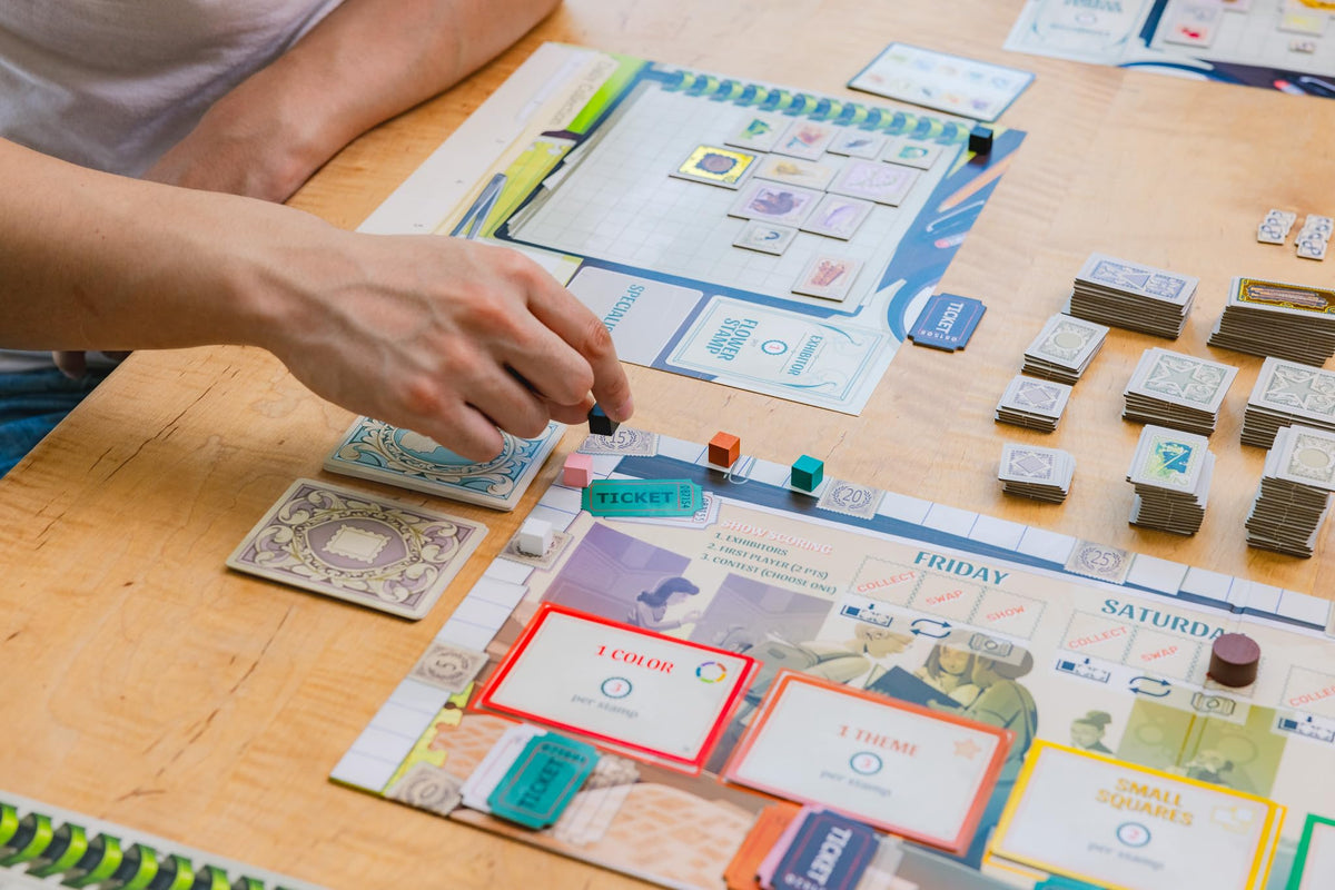 Stonemaier Games: Stamp Swap | A Competitive Stamp Collecting Strategy Board Game for Adults and Family | Curate The Most Beautiful and Well-Focused Stamp Collection | 1-5 Players, 60 Mins, Ages 14+ 6