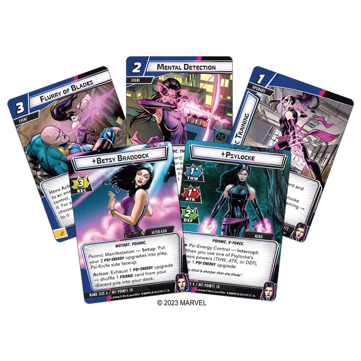 Marvel Champions The Card Game Psylocke HERO PACK - Superhero Strategy Game, Cooperative Game for Kids and Adults, Ages 14+, 1-4 Players, 45-90 Minute Playtime, Made by Fantasy Flight Games 2