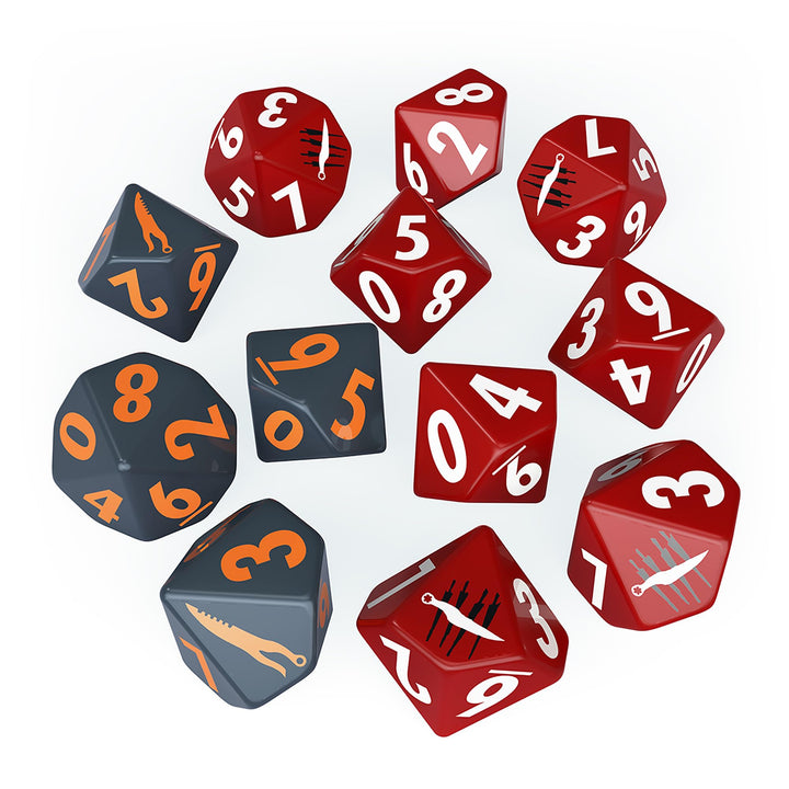 Modiphius Entertainment: Fallout Factions: Dice Sets - The Disciples - 12 Engraved Dice, Tabletop Miniatures Game Accessory, Officially Licensed