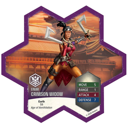 Heroscape Crimson Widow and Dreadnoughts of Caraway Cavern Army Expansion Board Game by Renegade Studio 4