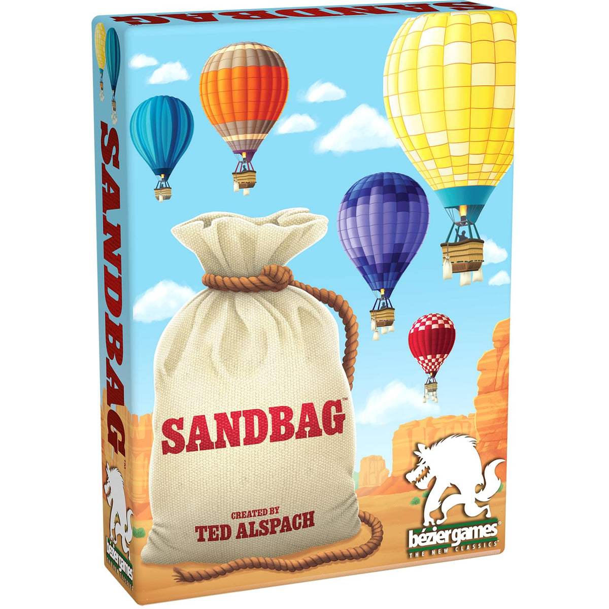 Sandbag - from The Creators of Cat in The Box Deluxe Edition Bézier Games - Trick Taking Card Game - 30 min Play time - Strategy Card Game for 3 to 6 Players - Fast-Paced Gameplay 1