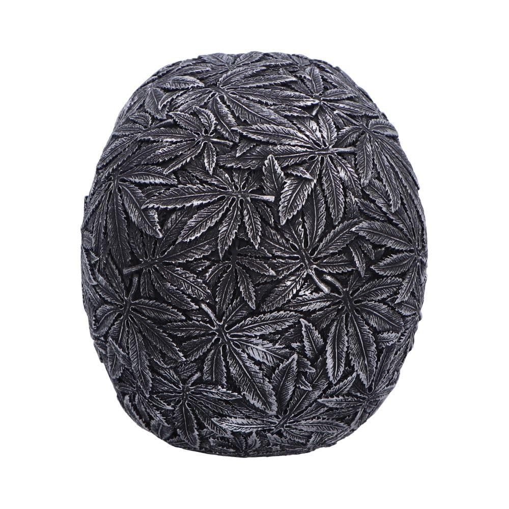 High Life Leaf Embellished Skull 15.5cm