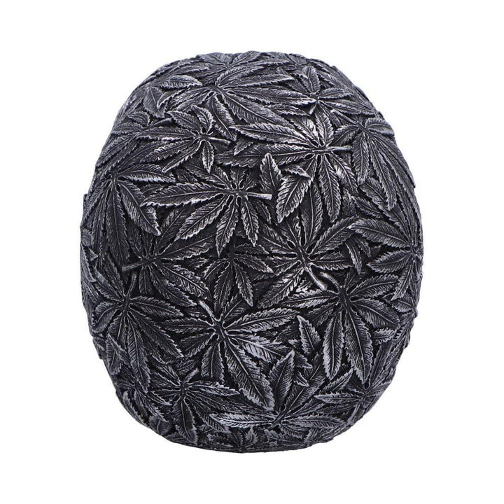 High Life Leaf Embellished Skull 15.5cm