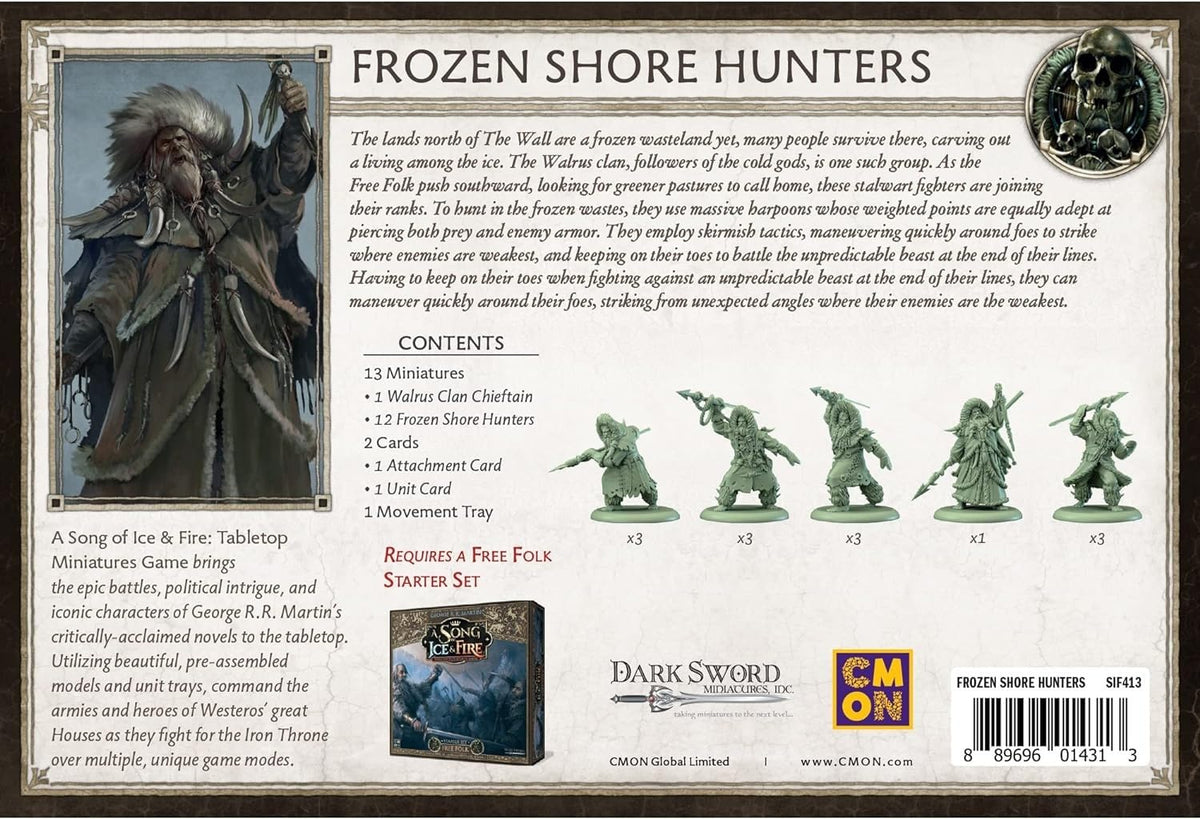CMON A Song of Ice and Fire Tabletop Miniatures War Frozen Shore Hunters Unit Box | Strategy Game for Teens and Adults | Ages 14+ | 2+ Players | Average Playtime 45-60 Minutes | Made by CMON 4