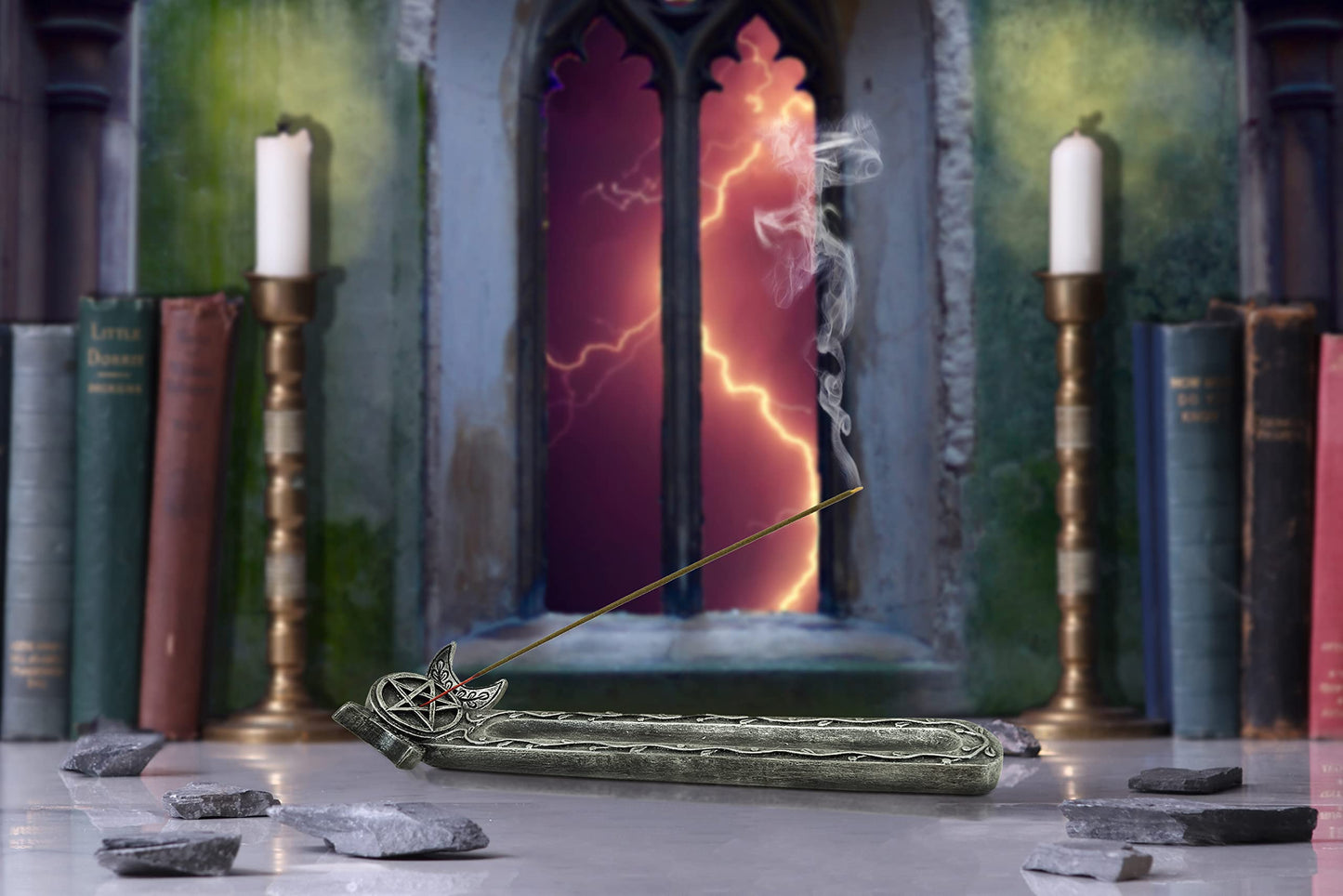 Twilight Triple Moon Incense Burner 27.3cm 3