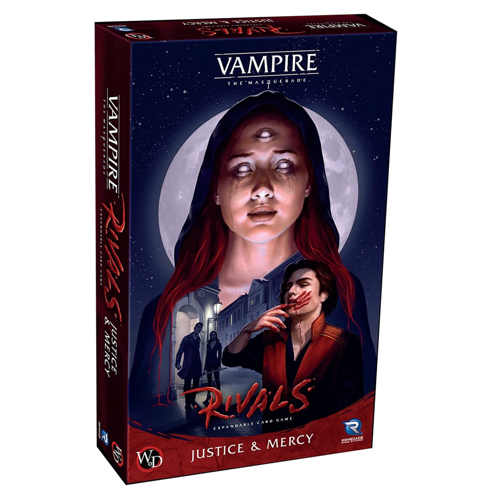 Renegade Game Studios Vampire: The Masquerade Rivals Expandable -Card Game: Justice & Mercy - Clan Card Game, Ages 14+, 2-4 Players, 30-70 Min 1