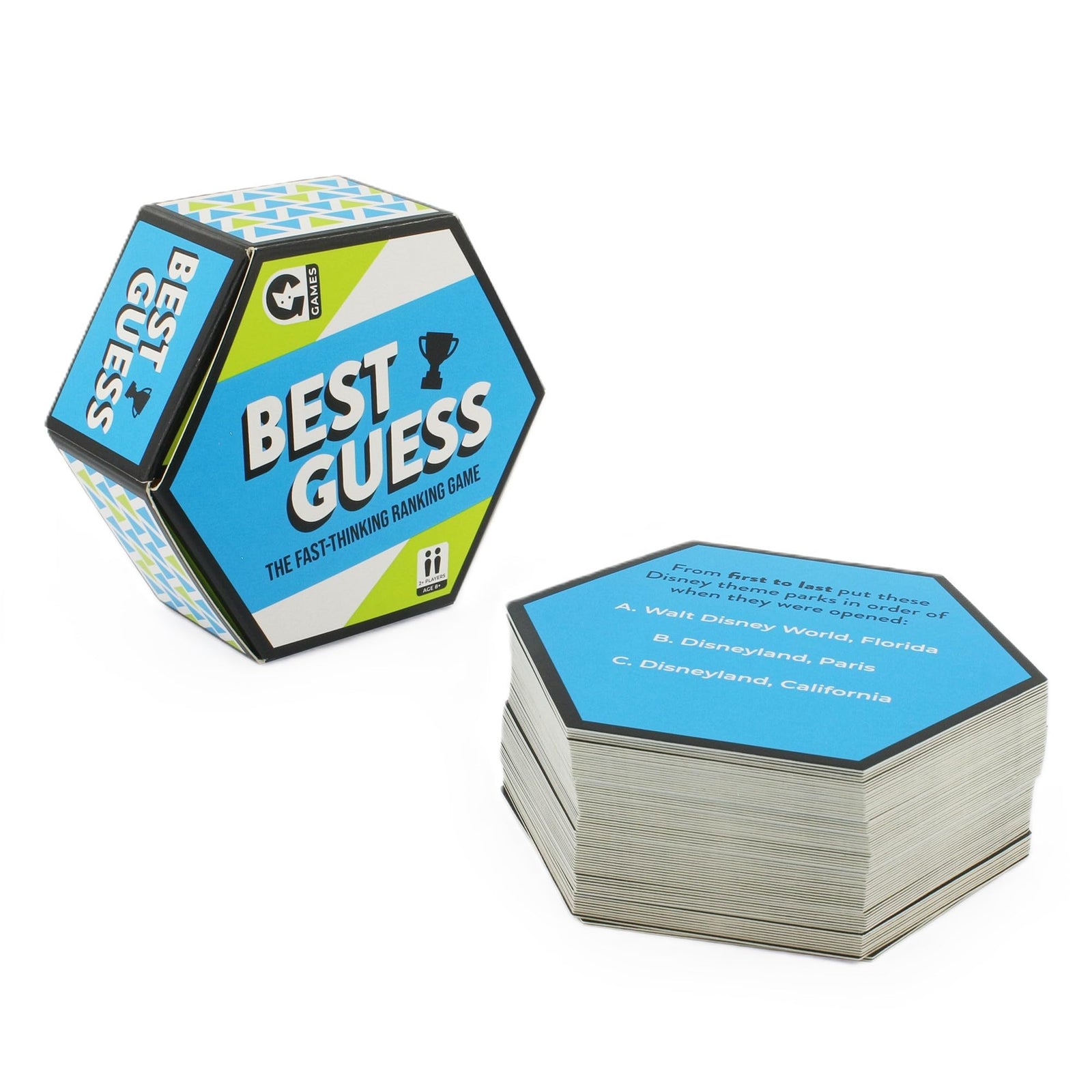 Ginger Fox - Best Guess Quick-Thinking Card Game. Card Games for Adults and Kids Aged 8+ Years. Cute Travel Sized Fun Card Games for Family Game Nights, Parties and More 1