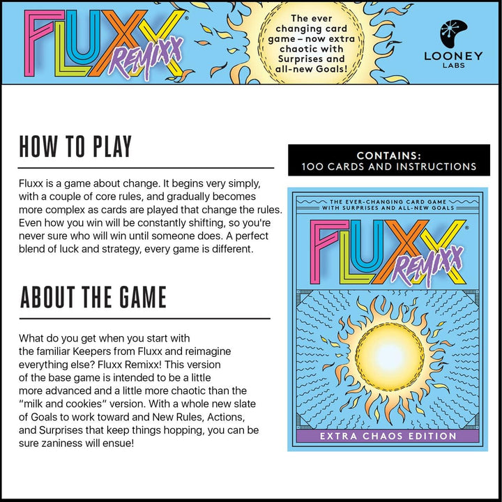 Fluxx Remixx Card Game by Looney Labs