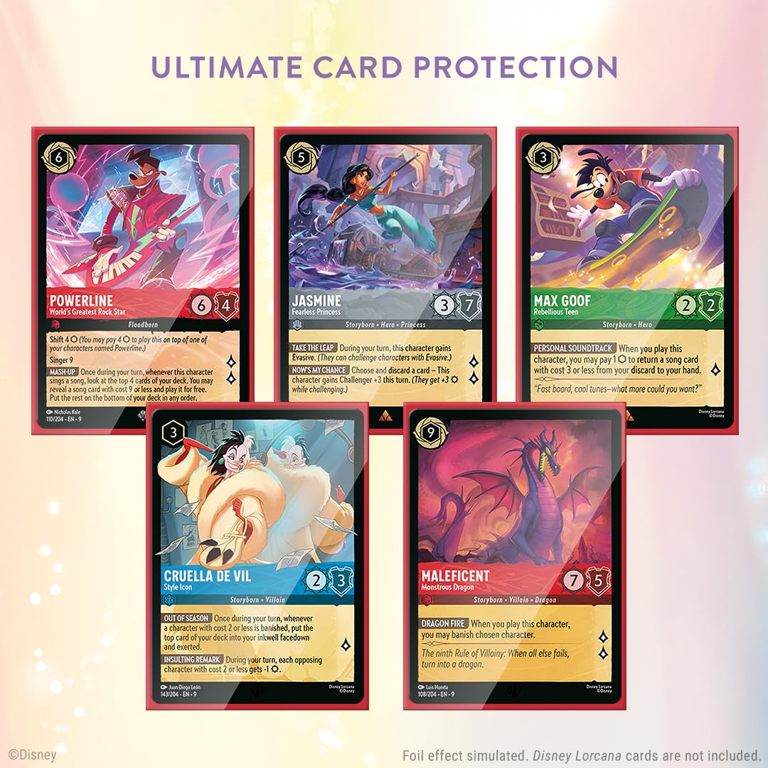 Disney Lorcana TCG Card Sleeve Pack 65 ctn Mulan Set 9 Trading Card Game by Ravensburger 2