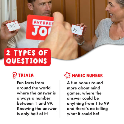 Format Games Average Joe Party Game - Embrace Your Ordinary Side with 600 Questions - Fun for Family and Friends! Ages 8+, 3-6 Players, 30 Minute Playtime, Made 5