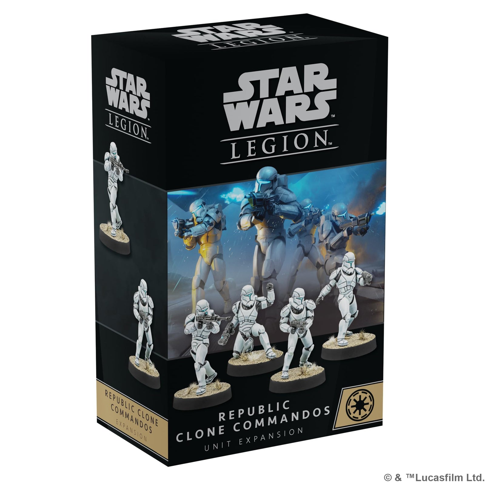 Atomic Mass Games Star Wars: Legion Republic Clone Commandos Expansion - Elite Soldiers! Tabletop Miniatures Strategy Game for Kids & Adults, Ages 14+, 2 Players, 3 Hour Playtime, Made 1