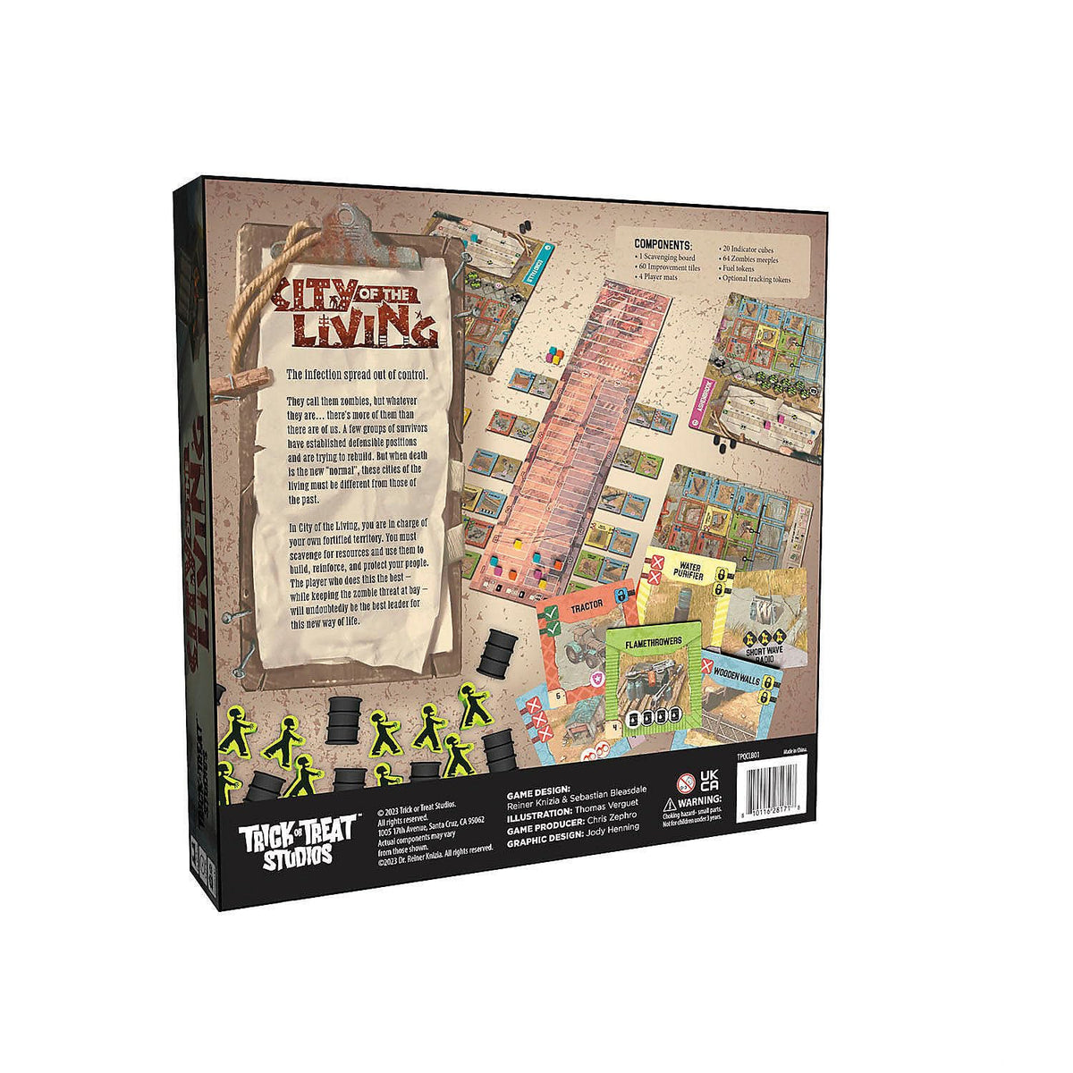 City of The Living by Trick Or Treat Studios, Strategy Board Game, for 2 to 4 Players and Ages 14+ 2