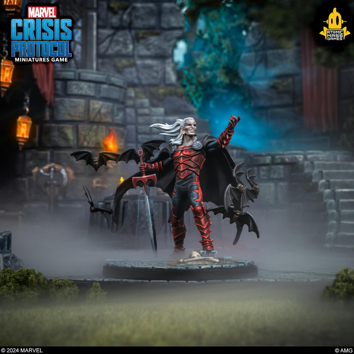 Atomic Mass Games Marvel: Crisis Protocol Tomb of Dracula Character Pack - Add Supernatural Legends to Your Team! Tabletop Superhero Game, Ages 14+, 2 Players, 90 Min Playtime, Made