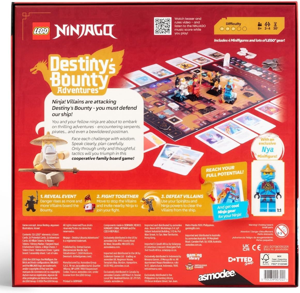 Ninjago Destinys Bounty Adventures Cooperative Board Game