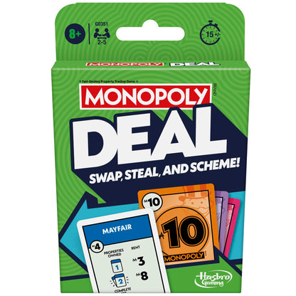 Monopoly Hasbro Gaming Deal Strategy Card Game for 8+ Year Old Kids, for 2-5 Players, Family Games for Children and Adults, Fun Christmas and Birthday Party Gift Idea 2