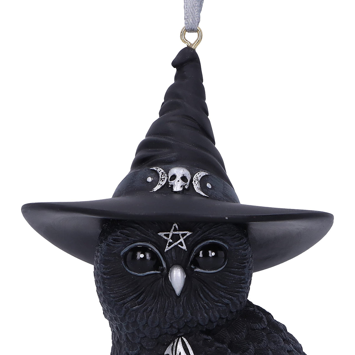 Owlocen Black Witch Owl Hanging Decorative Ornament 12cm 5