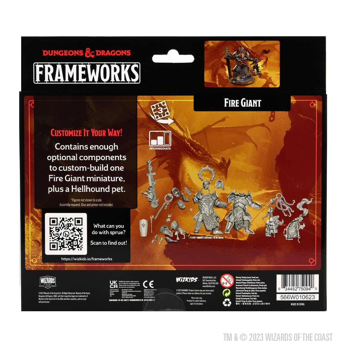 WizKids D&D Frameworks: Fire Giant - Unpainted and Unassembled 5