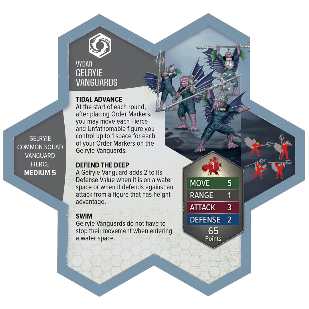 Heroscape: Krakenling and Gelryie Vanguards Army Expansion 5
