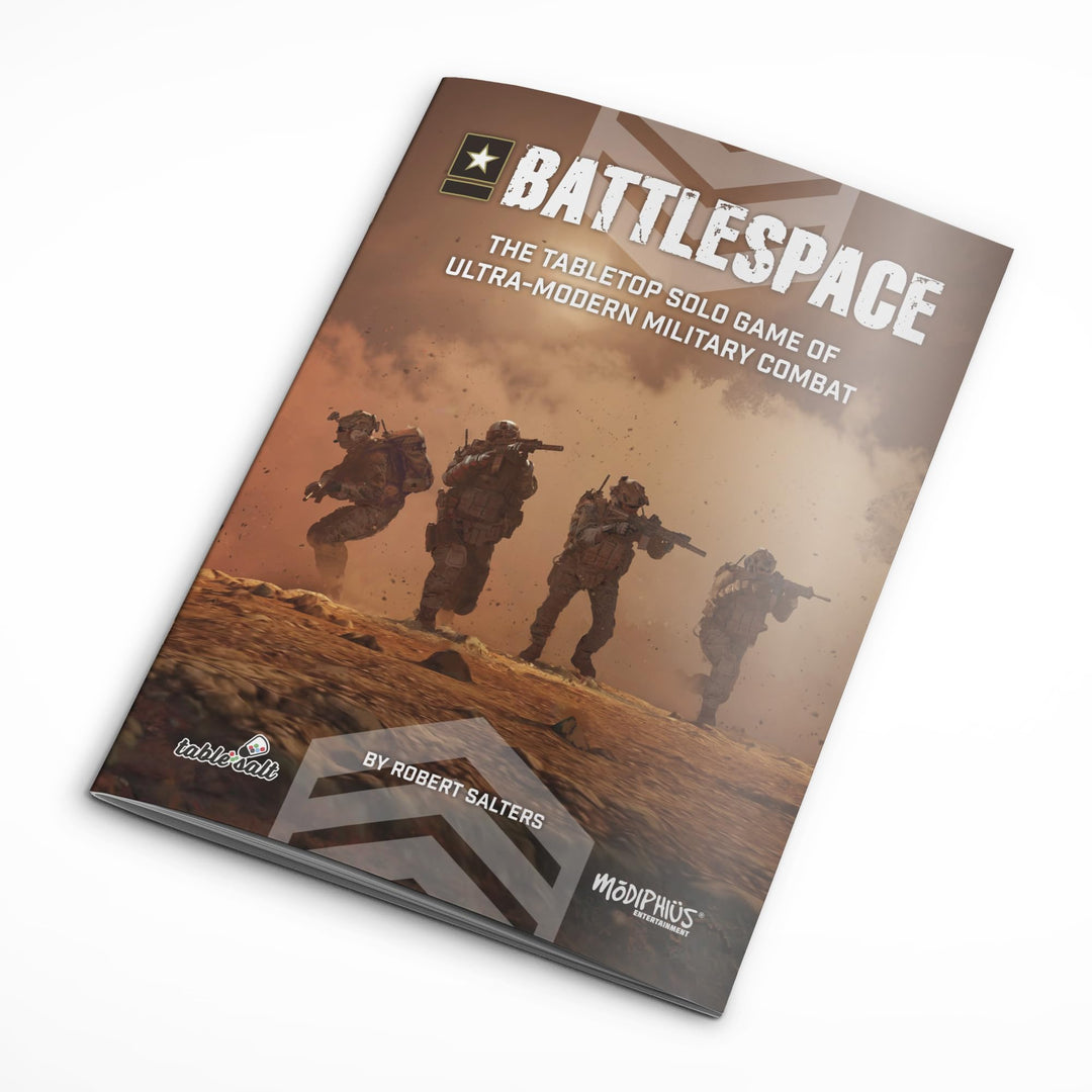 Modiphius Entertainment: Battlespace -Tabletop Solo War Card Game, Ultra-Modern Military Combat, Mission Game, Ages 13+, 1 Player, 30-60 Min