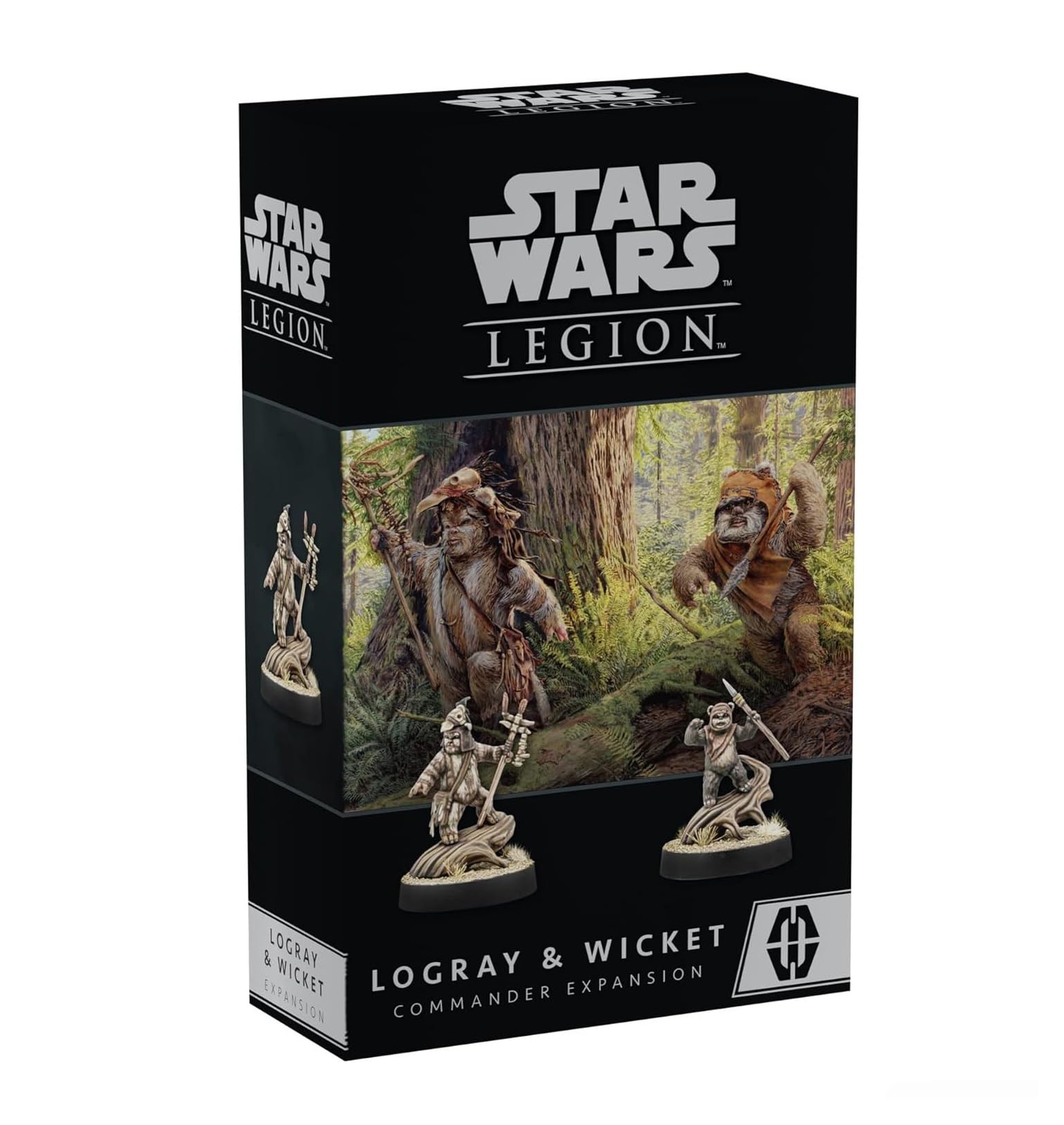 Star Wars: Legion Logray & Wicket Commander Expansion - Heroic Ewoks! Tabletop Miniatures Game, Strategy Game for Kids and Adults, Ages 14+, 2 Players, 3 Hour Playtime, Made by Atomic Mass Games 1