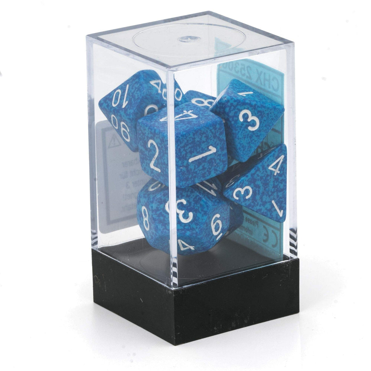 Chessex 25306 Dice, blue, turquoise, white 5