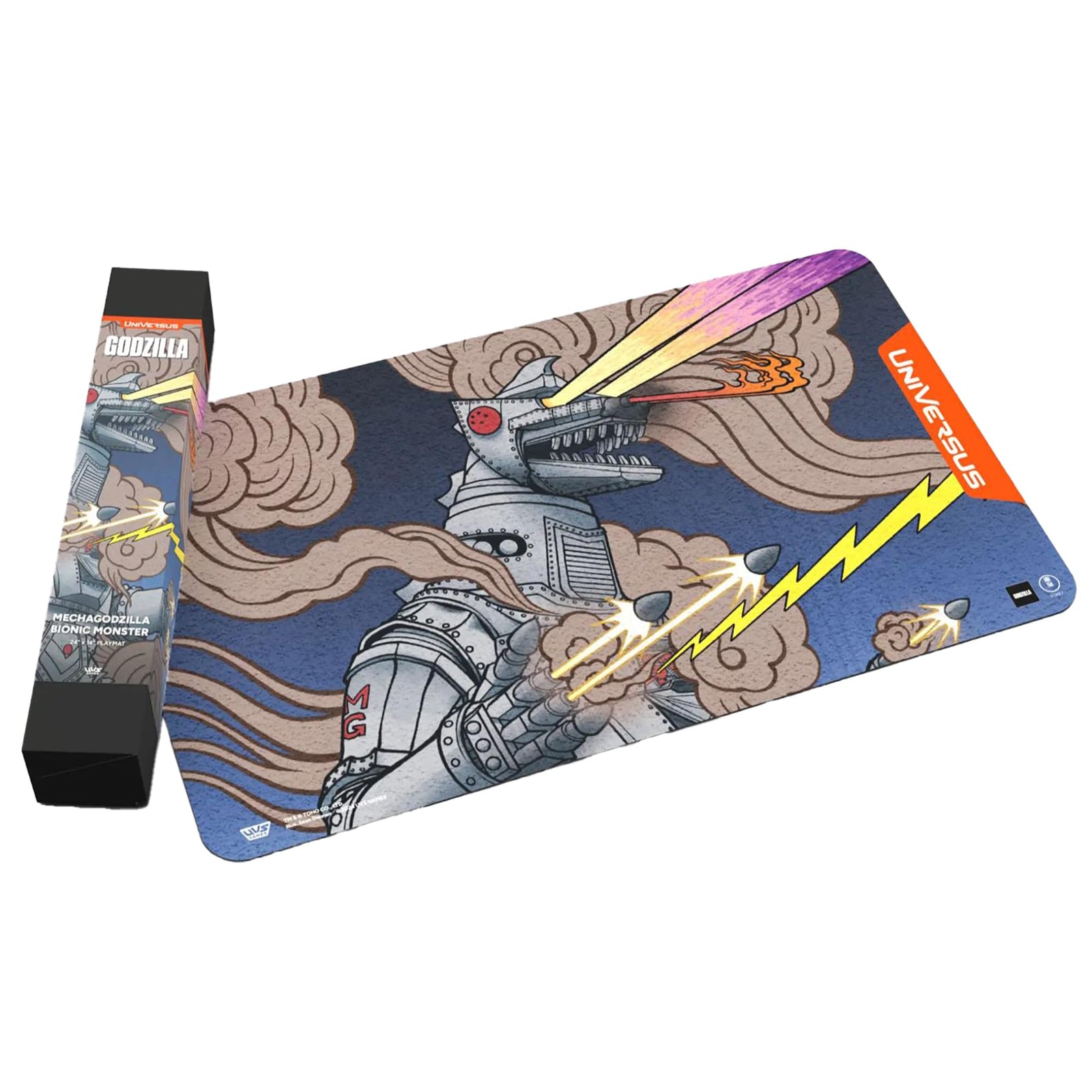 UniVersus Godzilla Challenger Series - Mechagodzilla - Bionic Menace Playmat - 24x14 Neoprene Mat, Tabletop Card Game Accessory, UVS Games, Licensed 2