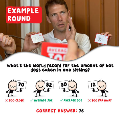 Format Games Average Joe Party Game - Embrace Your Ordinary Side with 600 Questions - Fun for Family and Friends! Ages 8+, 3-6 Players, 30 Minute Playtime, Made 7