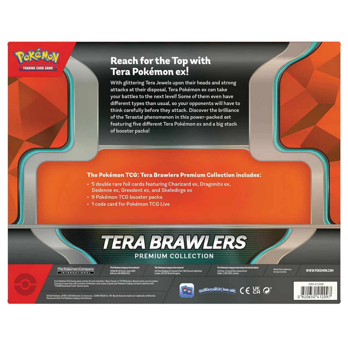Pokemon TCG Tera Brawlers Premium Collection Trading Cards 5