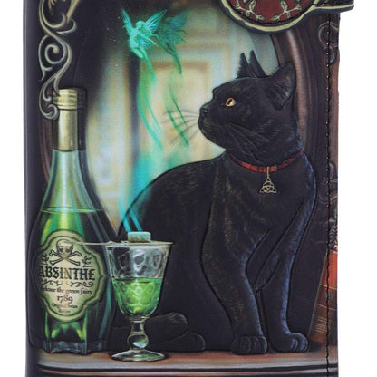 Absinthe and Black Cat Familiar Purse Embossed 18.5cm by Lisa Parker 4