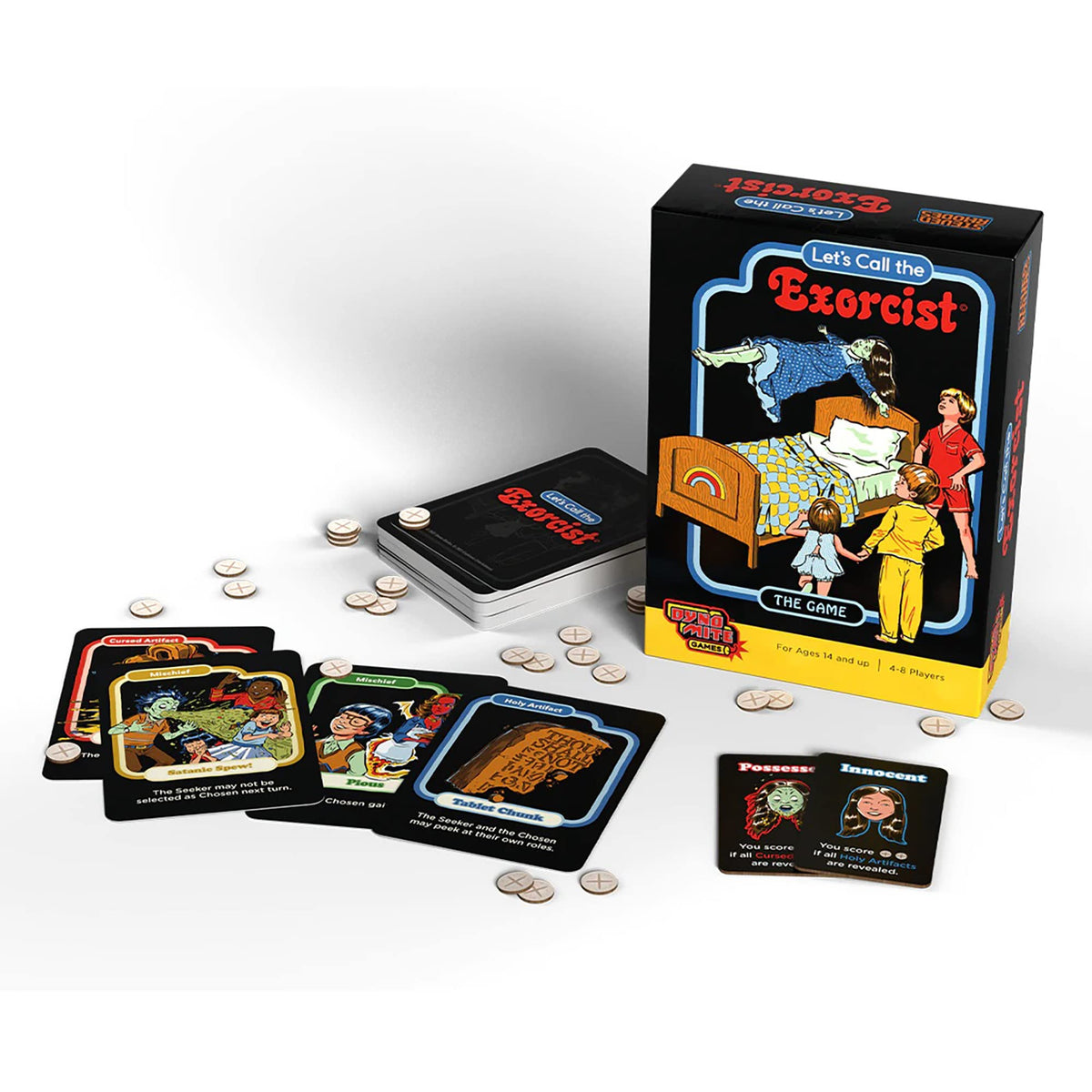 Cryptozoic Entertainment Let's Call The Exorcist: Steven Rhodes Games VOL. 2 - Dark Retro Social Deduction Game, Ages 14+, 4-8 Players, 20-45 Min (CZE29484) 4