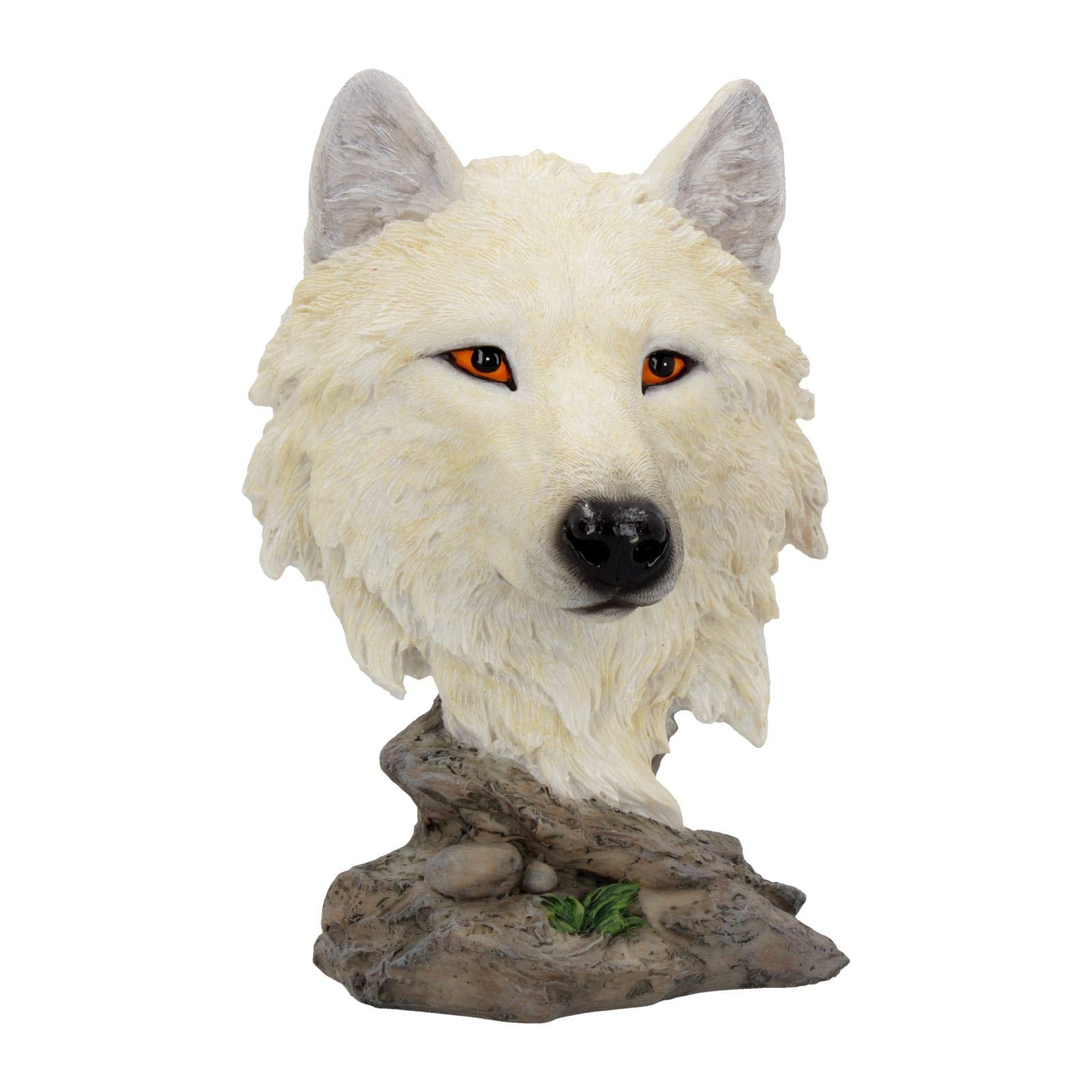 Snow Searcher White Wild Wolf Bust 16cm 1