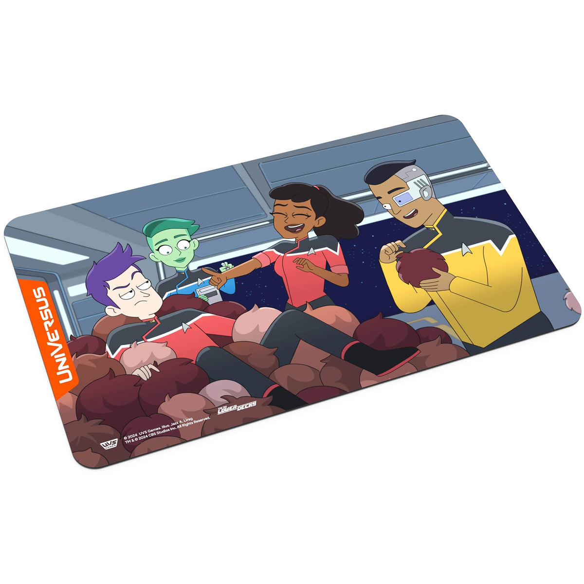 UniVersus: Star Trek: Lower Decks - Tribbles Playmat - 24 x 14 Neoprene Mat, Non-Slip Back, Tabletop Card Game Accessory, UVS Games, Licensed 5