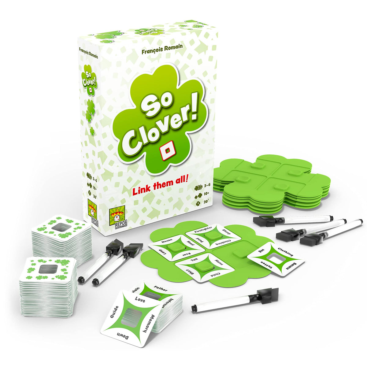 So Clover Board Game Cooperative Word Association 2