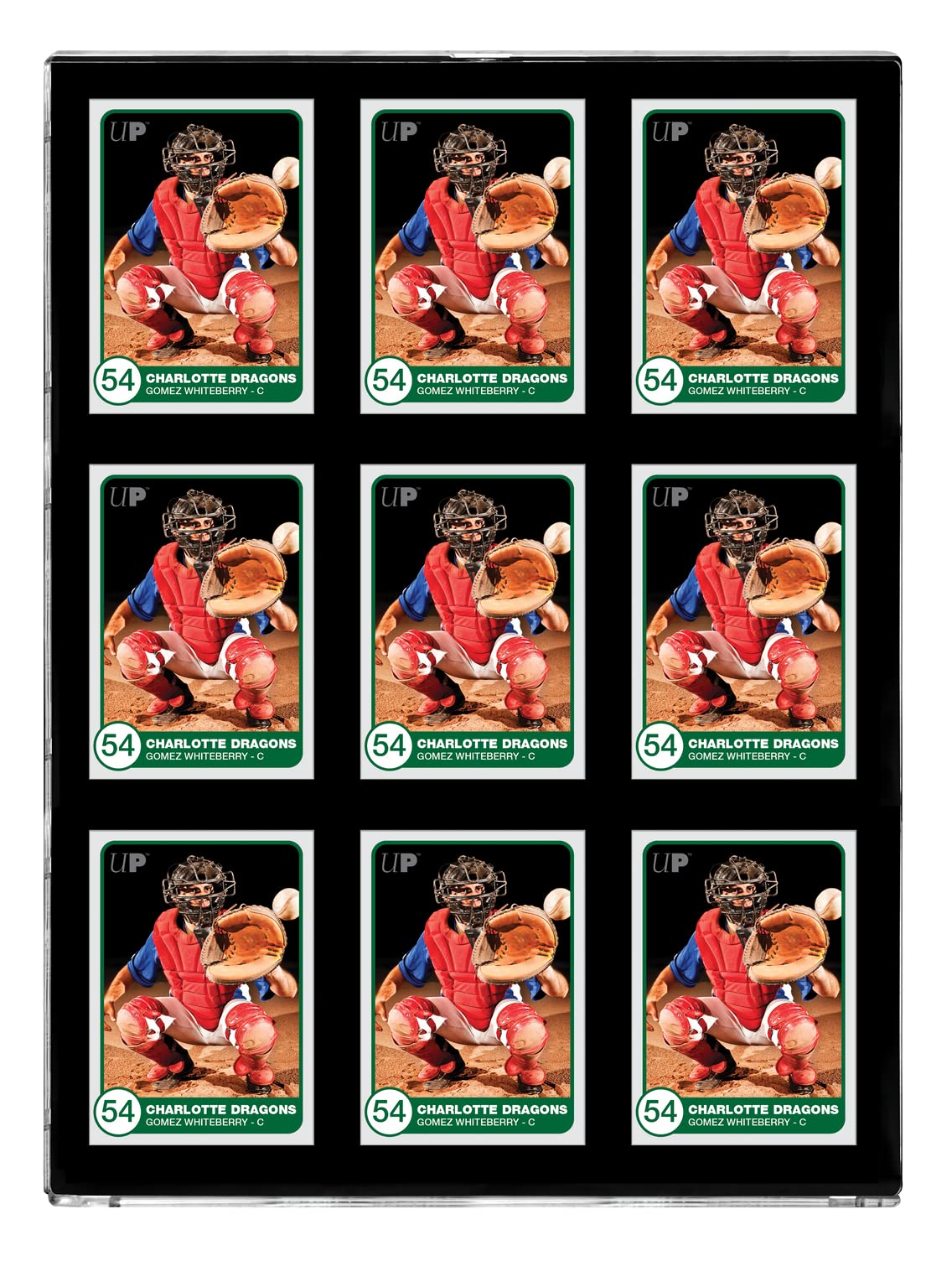 Ultra PRO Black Border ONE Touch 9 Graded Card Display Case Show Off Protect 3