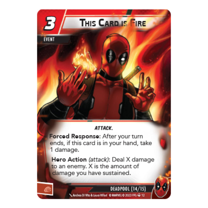 Marvel Champions The Card Game Deadpool EXPANDED HERO PACK - Superhero Strategy Game, Cooperative Game for Kids and Adults, Ages 14+, 1-4 Players, 45-90 Minute Playtime, Made by Fantasy Flight Games