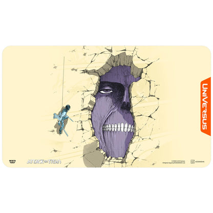 UniVersus Attack on Titan: Battle for Humanity - Wall Titan Playmat - 24 x 14 Neoprene Mat, Tabletop Card Game Accessory, UVS Games, Licensed 1