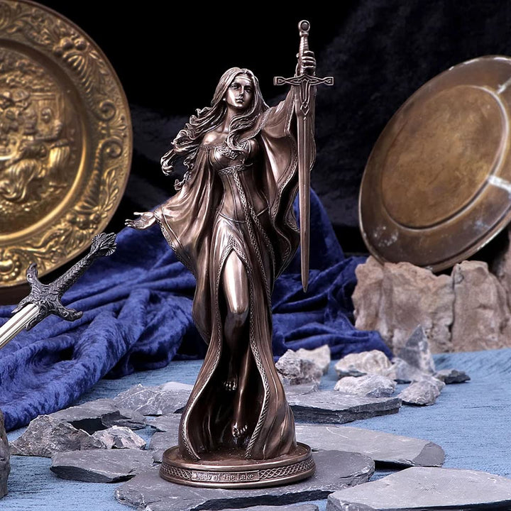 James Ryman Lady of the Lake Fairytale Enchantress Figurine Bronze 24cm