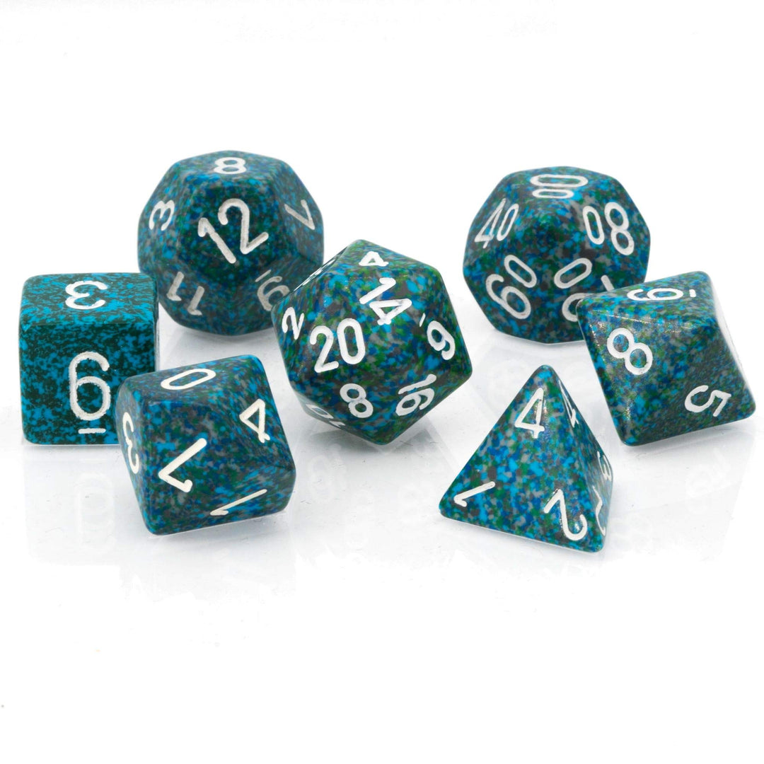 Chessex CHX25316 Dice-Speckled Sea Set