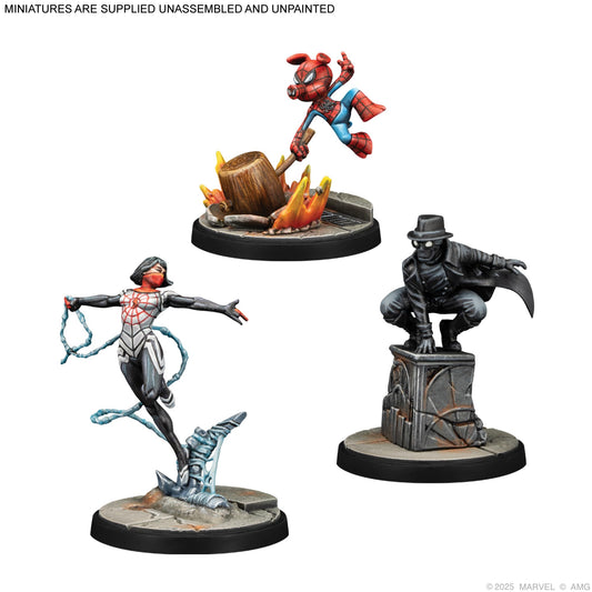 Marvel Crisis Protocol Silk Spider Ham and Spider Man Noir 2